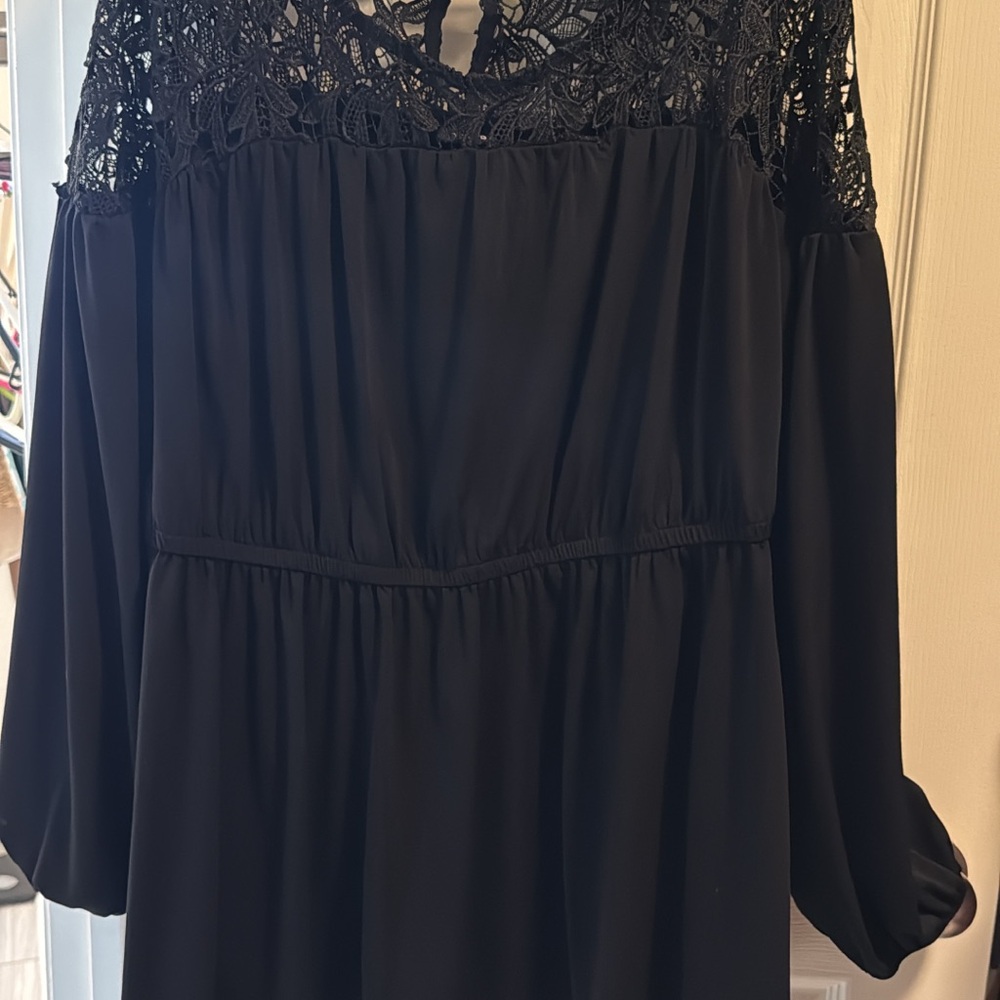 Elegant Black Lace Blouse